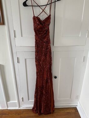 Windsor | Dresses | Satin Burgundy Maxi Dress With Asymmetric Straps |  Poshmark